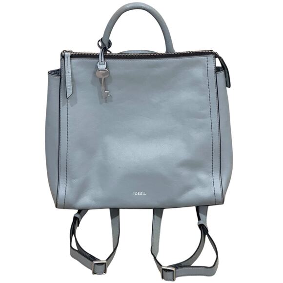 Fossil Parker Convertible Small Backpack In Light Blue main image 7